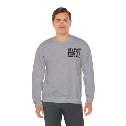 Backprint Heavy Blend™ Crewneck Sweatshirt "Big Deal"