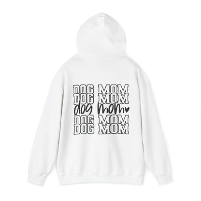 Backprint Heavy Blend™ Hooded Sweatshirt "Dog Mom"