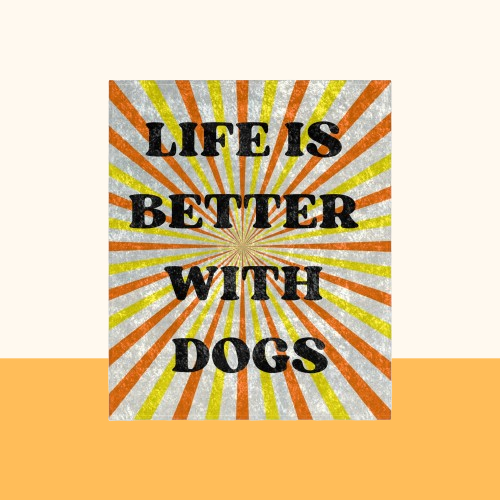 Hundedecke "Life is better with dogs" | Pawzlove