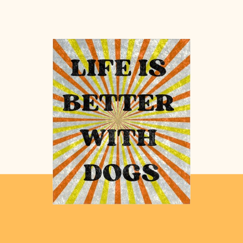 Hundedecke "Life is better with dogs"