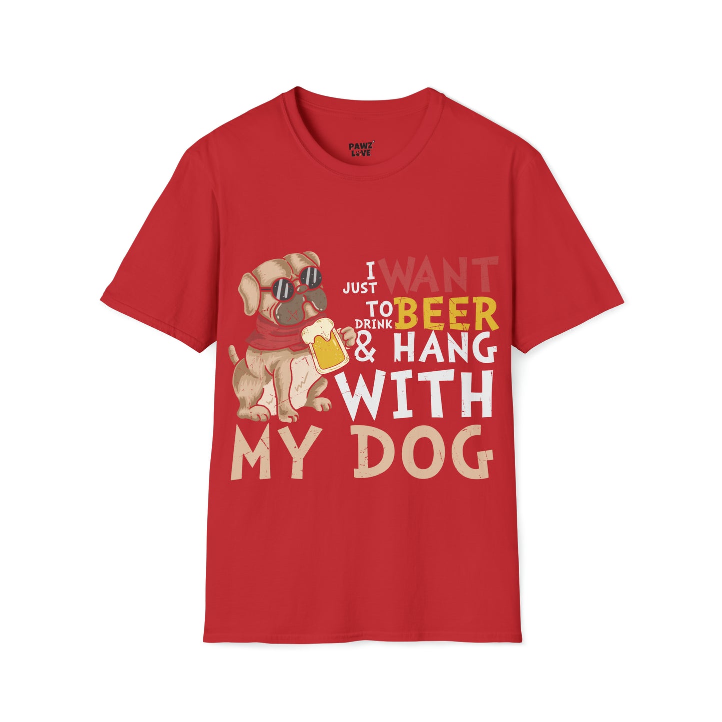 Softstyle T-Shirt "Beer and Dog"