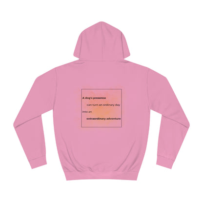 College Hoodie "Dog Adventure" Farbe: Candy Pink| Pawzlove