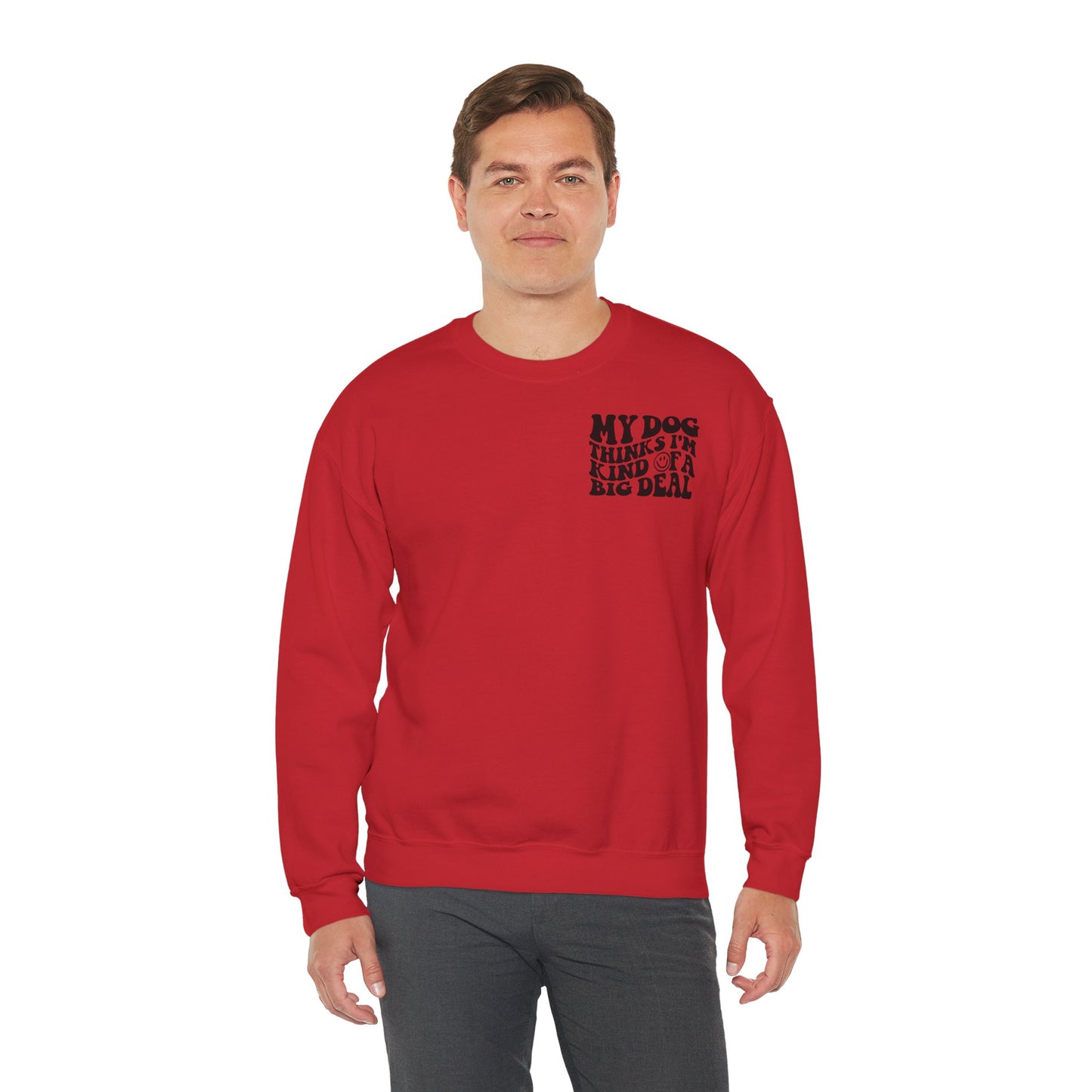 Backprint Heavy Blend™ Crewneck Sweatshirt "Big Deal"