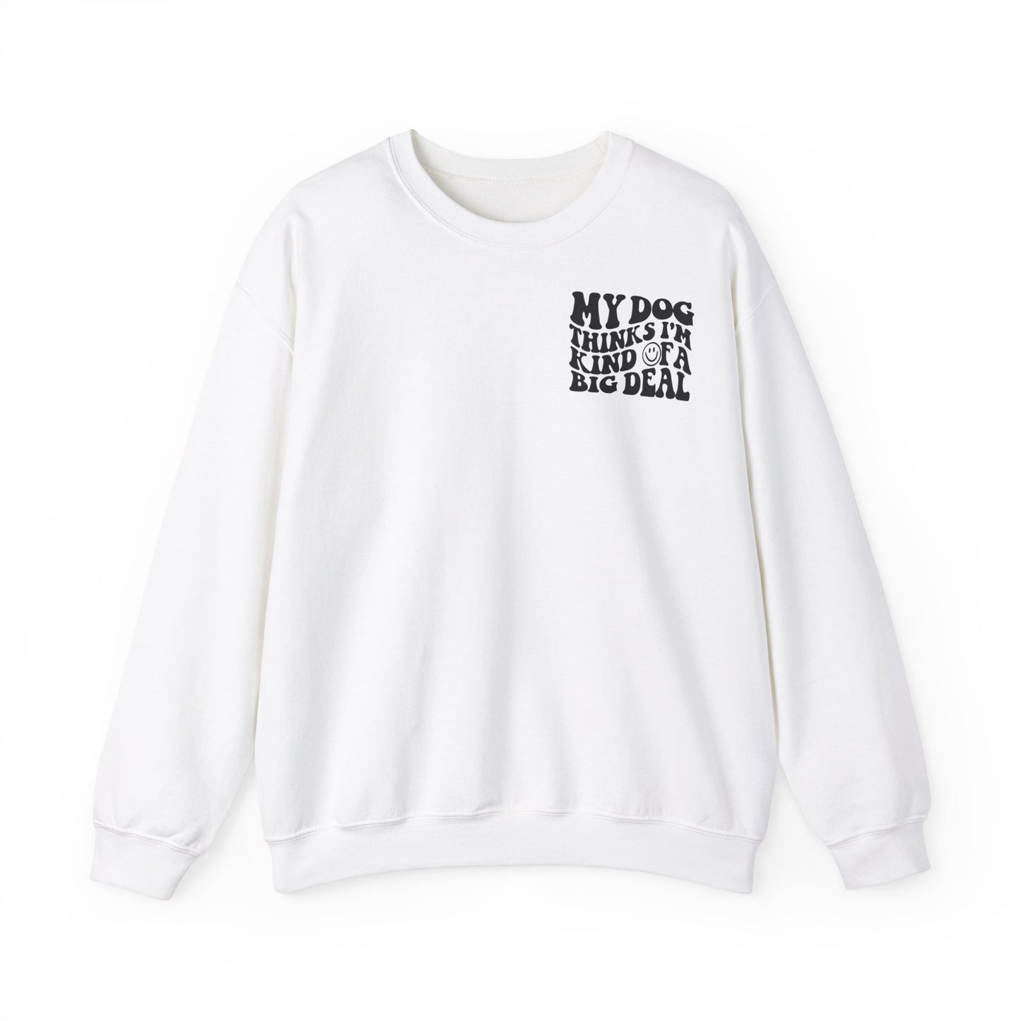 Backprint Heavy Blend™ Crewneck Sweatshirt "Big Deal"