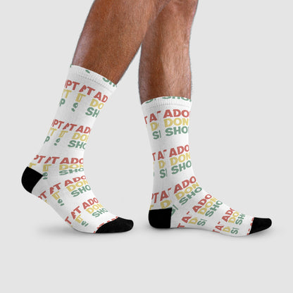 Socken "Adop't don't shop" Size: L| Pawzlove