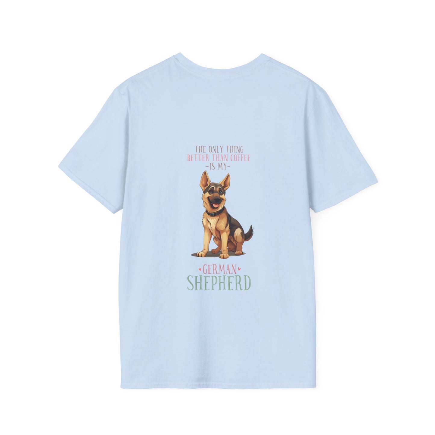 Backprint Softstyle T-Shirt "German Shepherd"