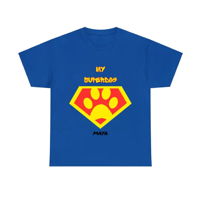 Personalisiertes Ultra Baumwolle T-Shirt "MY SUPERDOG"