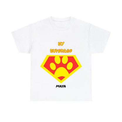 Personalisiertes Ultra Baumwolle T-Shirt "MY SUPERDOG"