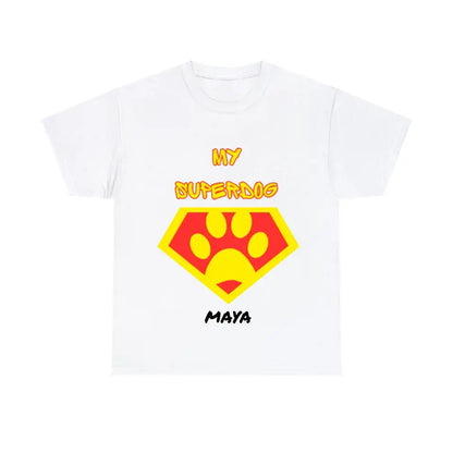 Personalisiertes Ultra Baumwolle T-Shirt "MY SUPERDOG"