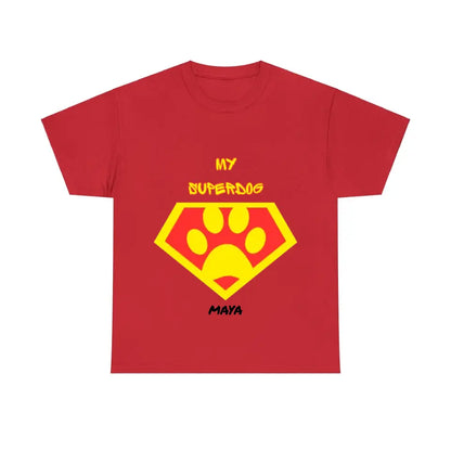 Personalisiertes Ultra Baumwolle T-Shirt "MY SUPERDOG"