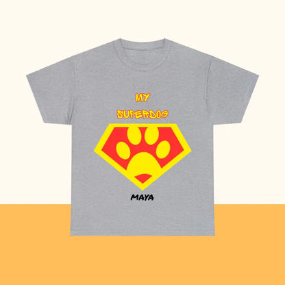 Personalisiertes Ultra Baumwolle T-Shirt "MY SUPERDOG"