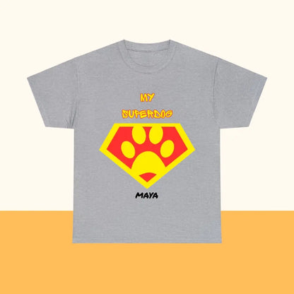 Personalisiertes Ultra Baumwolle T-Shirt "MY SUPERDOG"