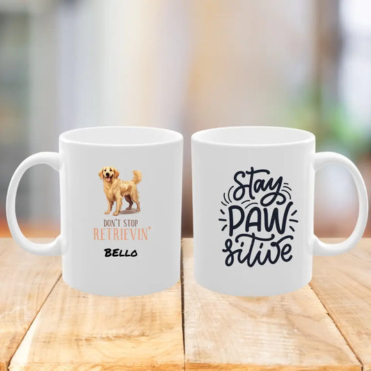 Individuelle Tasse mit Spruch, Design und Name Deines Hundes