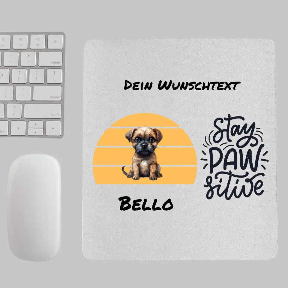 Personalisiertes Mousepad "Puppy" - mit Namen und Design Deines Babyhundes Produkte: Mousepad - PAWZLOVE