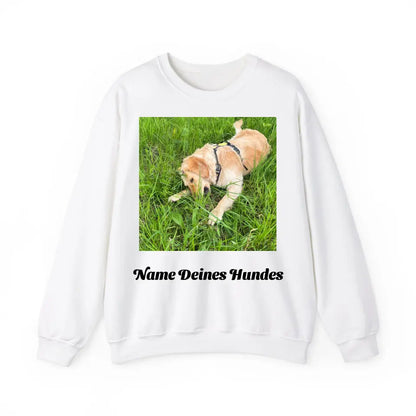 Personalisiertes Crewneck Sweatshirt mit Foto und Namen Deines Haustieres