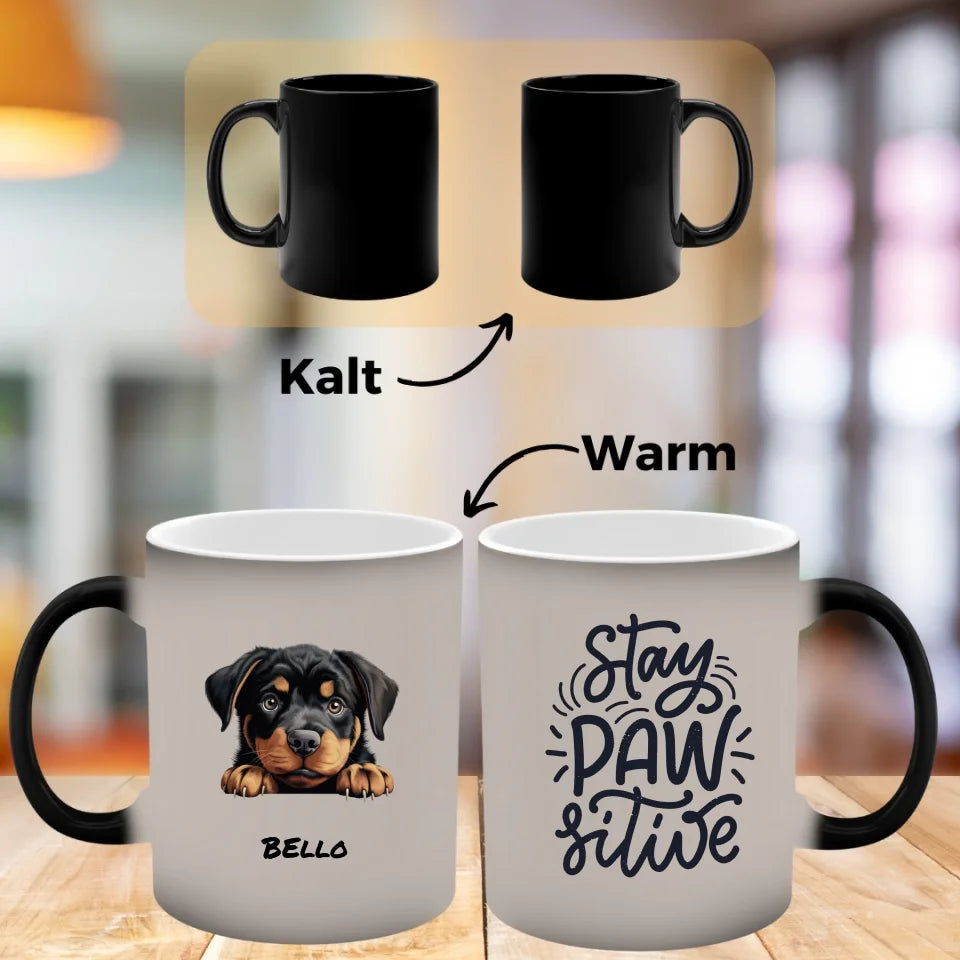 Tasse mit Hund Produkte: Zaubertasse mit Hund - PAWZLOVE