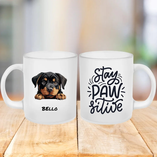 Tasse mit Hund Produkte: Milchglas mit Hund - PAWZLOVE