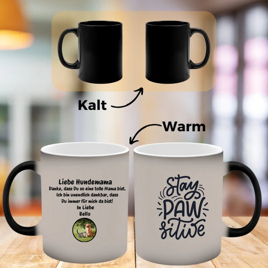 Personalisiertes Tasse "Liebe Hundemama – Danke, dass du meine Mama bist"