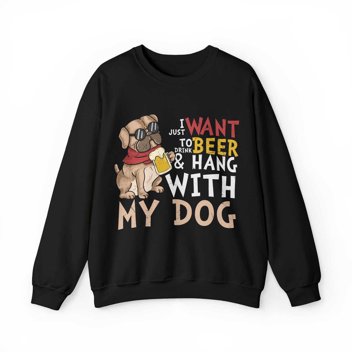 Heavy Blend™ Crewneck Sweatshirt "Beer and Dogs"