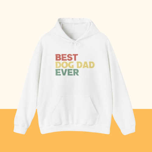 Heavy Blend™ Hooded Sweatshirt "Best Dog Dad ever" Farbe: Schwarz| Pawzlove