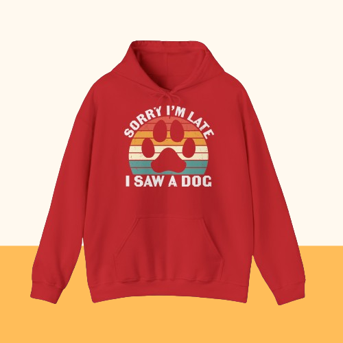 Heavy Blend™ Hooded Sweatshirt "I saw a Dog"