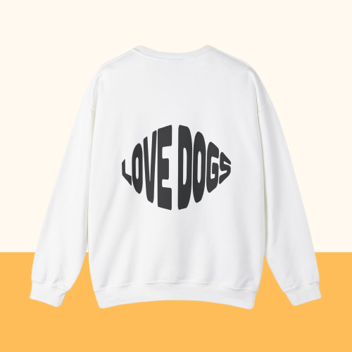 Heavy Blend™ Crewneck Sweatshirt "LOVE DOGS"