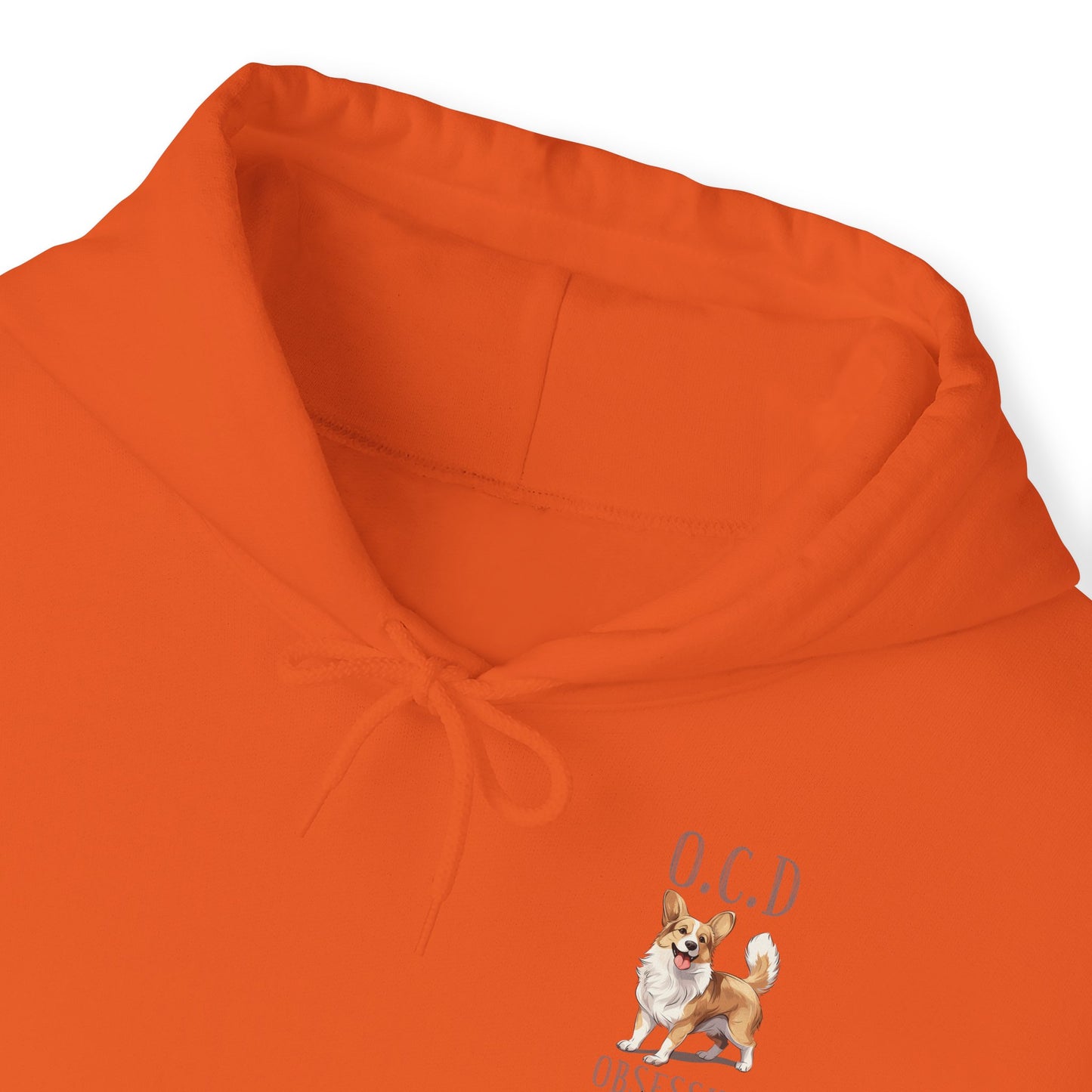 Backprint Heavy Blend™ Hooded Sweatshirt "Corgi"