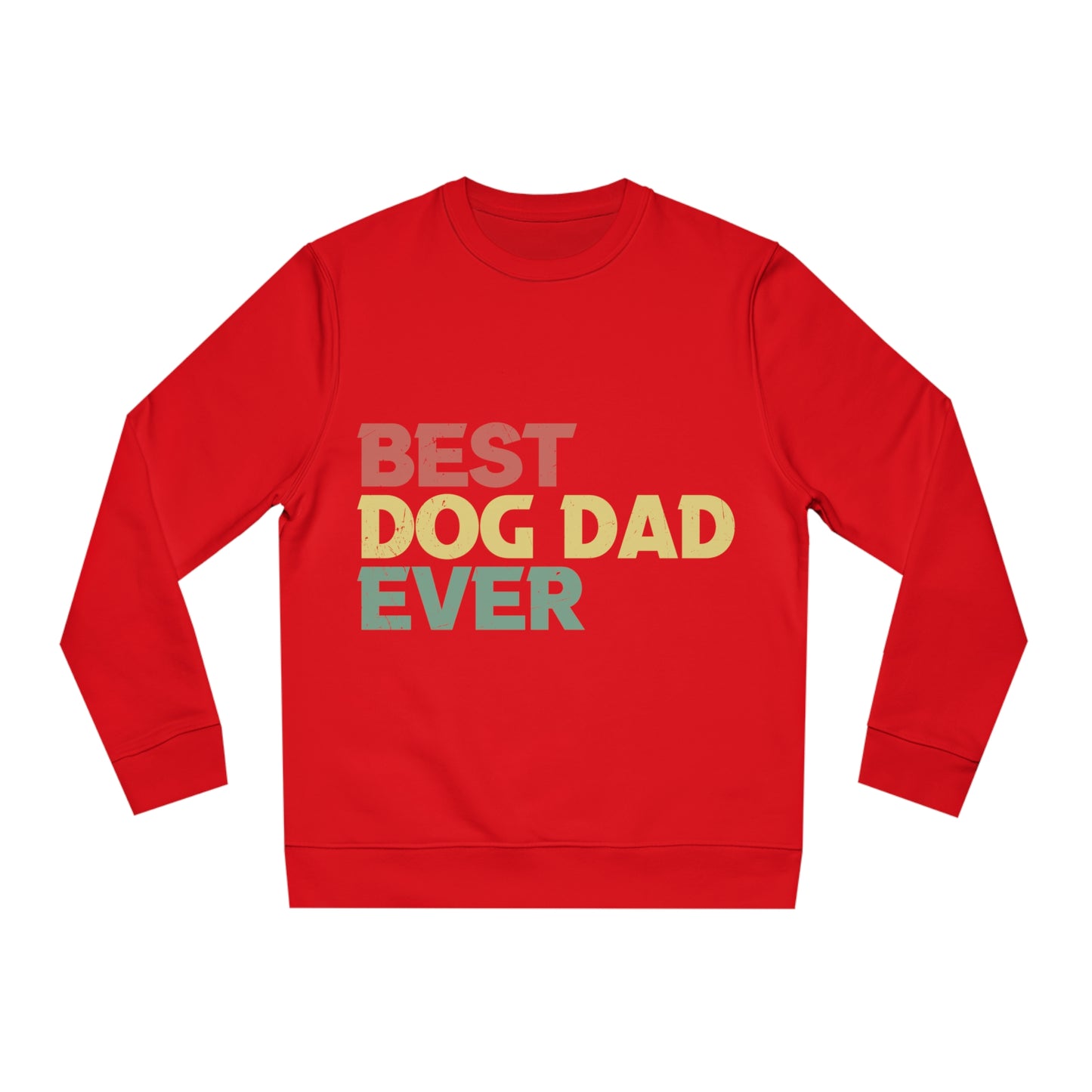 Changer Sweatshirt "Best Dog Dad ever" Farbe: Rot| Pawzlove