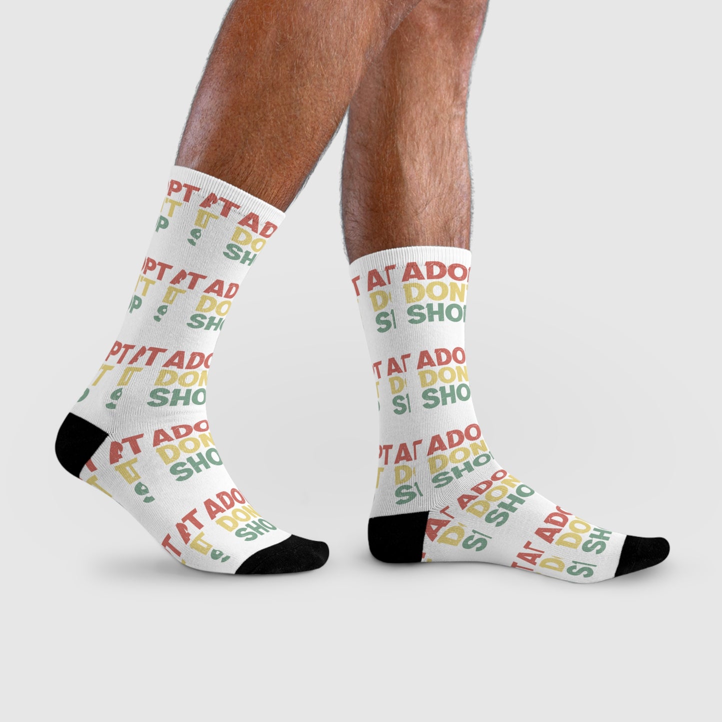 Socken "Adop't don't shop" Size: M| Pawzlove