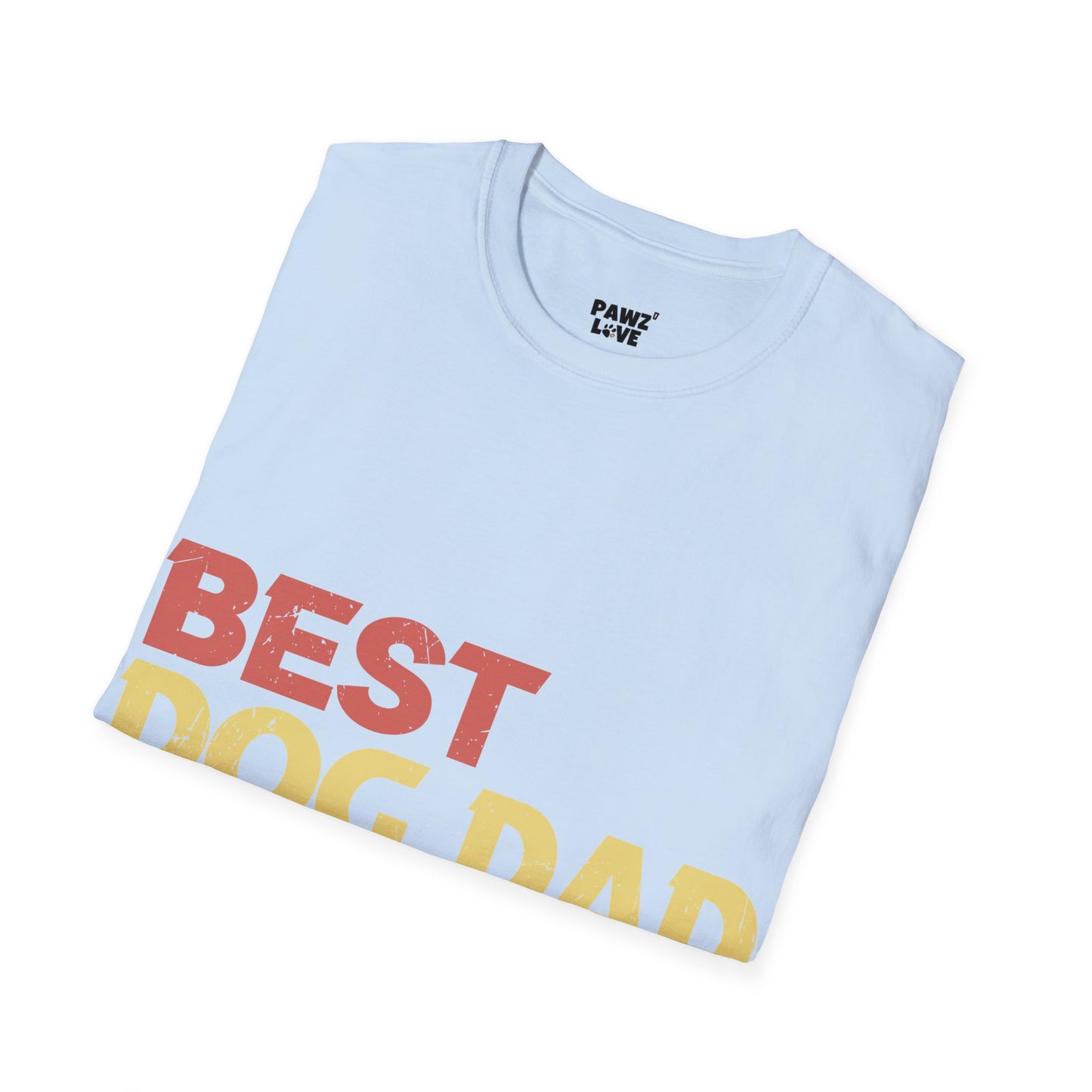 Softstyle T-Shirt "Best Dog Dad ever" Farbe: Schokolade| Pawzlove