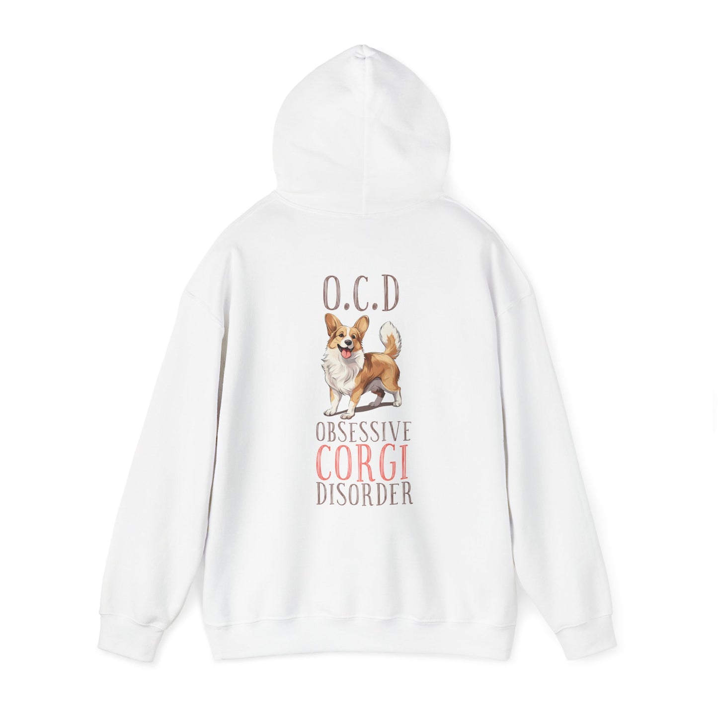 Backprint Heavy Blend™ Hooded Sweatshirt "Corgi"