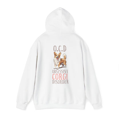 Backprint Heavy Blend™ Hooded Sweatshirt "Corgi"