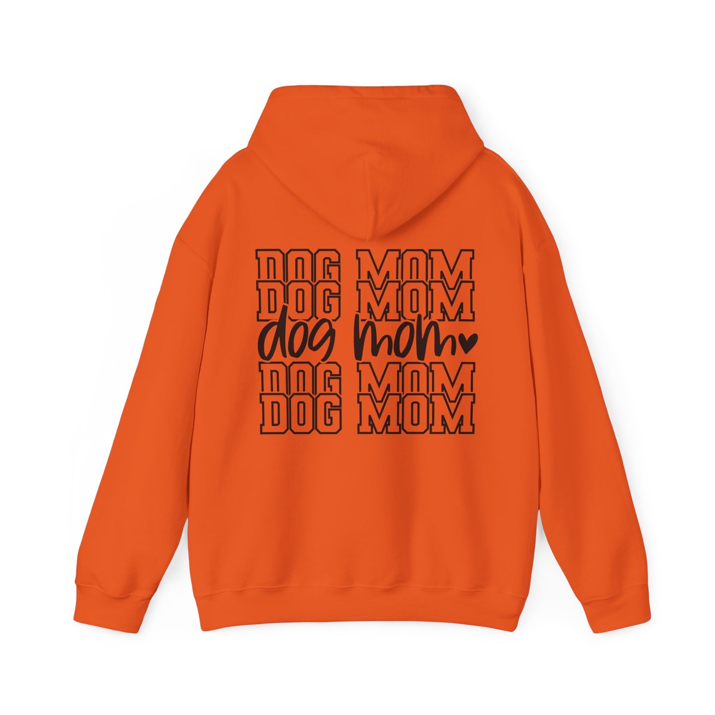 Backprint Heavy Blend™ Hooded Sweatshirt "Dog Mom"