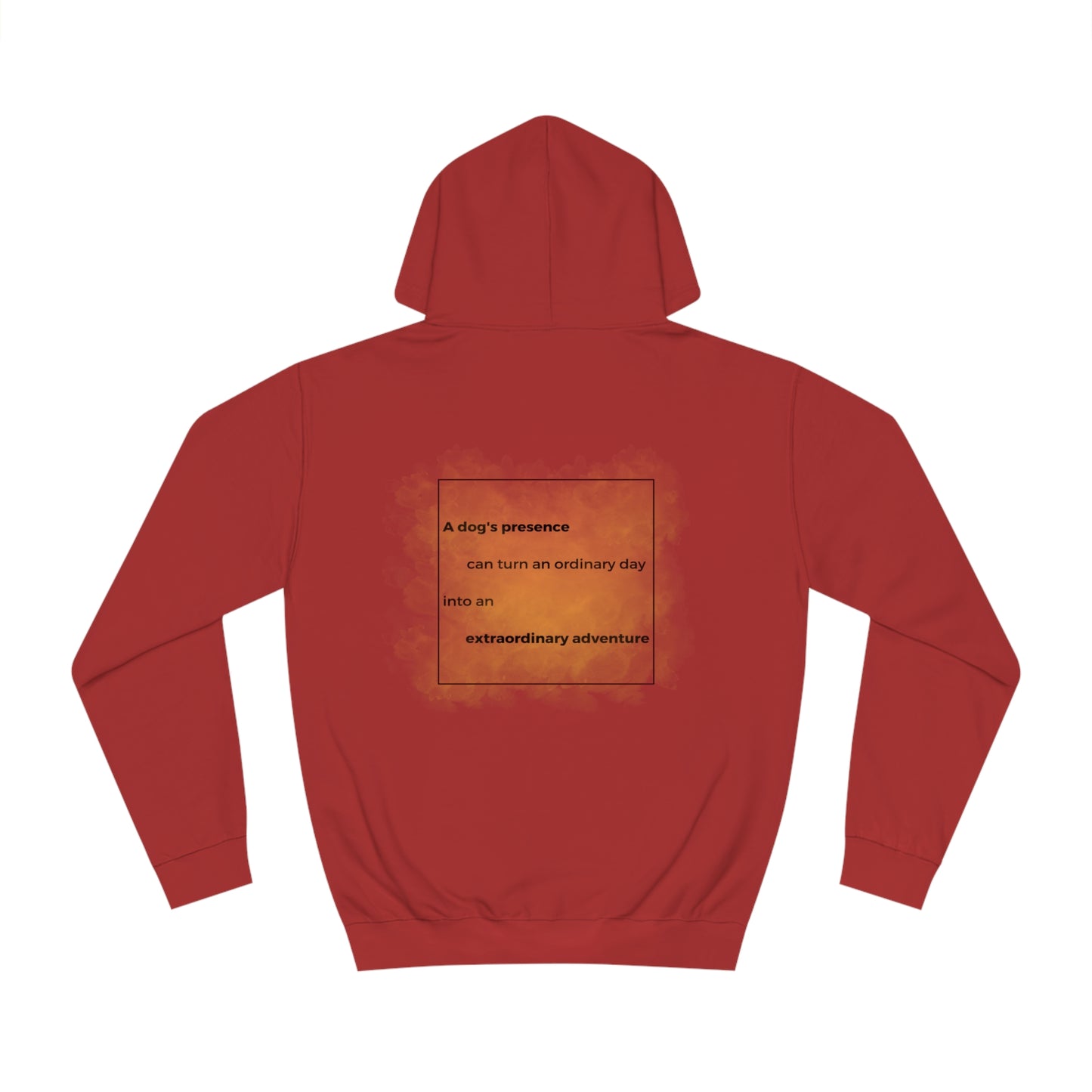 College Hoodie "Dog Adventure" Farbe: Feuer Rot| Pawzlove