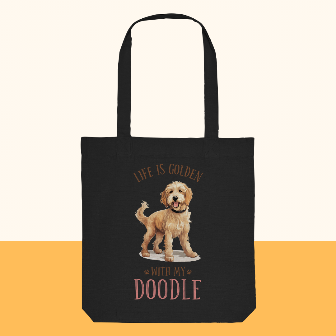 Klassische Tragetasche "Doodle" Farbe: Schwarz| Pawzlove