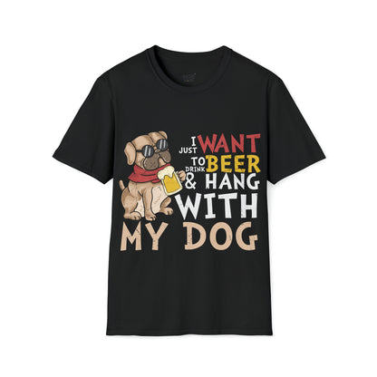 Softstyle T-Shirt "Beer and Dog"