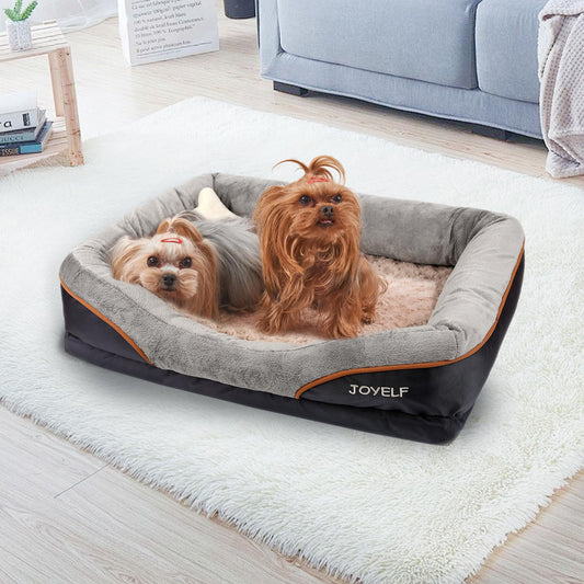 JOYELF XLarge Gedächtnisschaum Hundebett orthopädisches Hundebett & Sofa mit abnehmbarem waschbarem Bezug und Quietschspielzeug als Geschenk