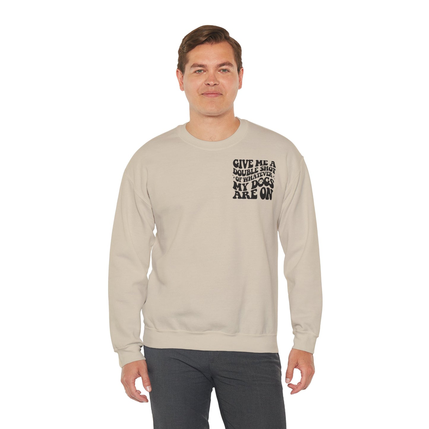 Backprint Heavy Blend™ Crewneck Sweatshirt "Double Shot"