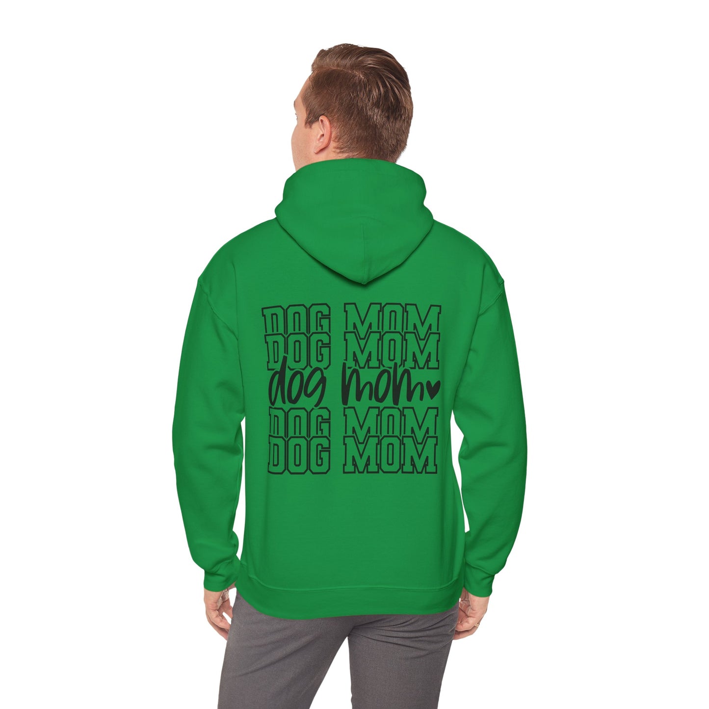 Backprint Heavy Blend™ Hooded Sweatshirt "Dog Mom"