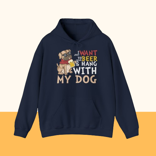 Heavy Blend™ Hooded Sweatshirt "Beer and Dogs"
