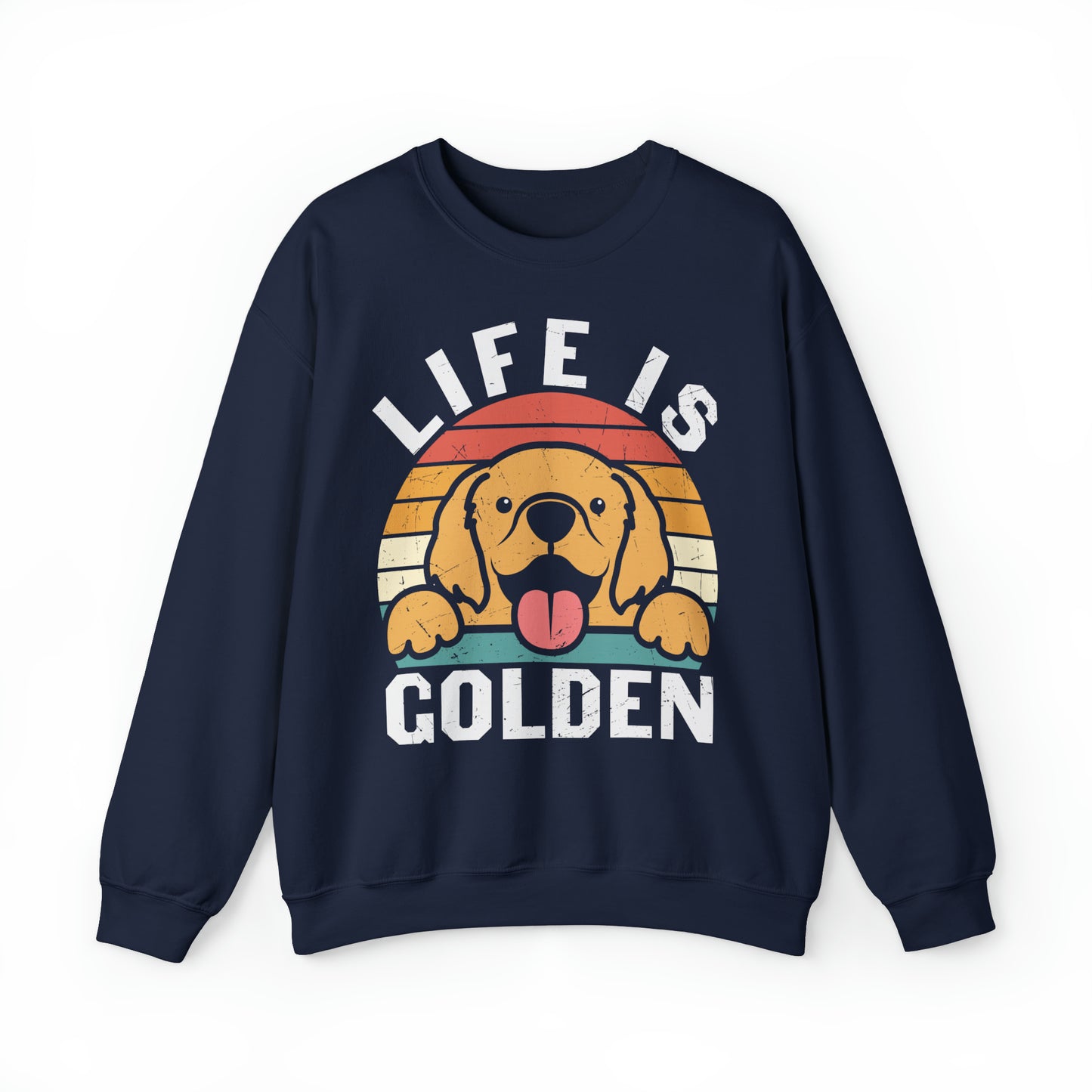 Heavy Blend™ Crewneck Sweatshirt "Life is Golden"