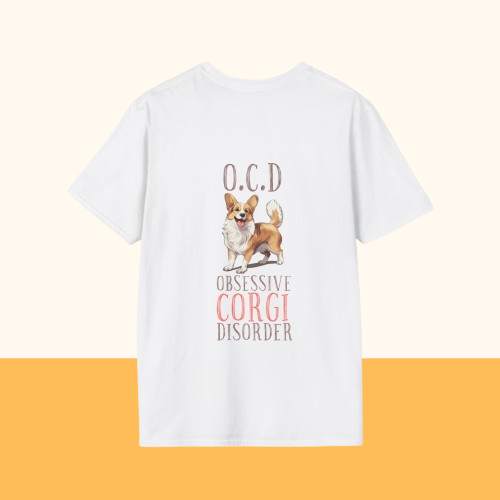 Backprint Softstyle T-Shirt "Corgi"