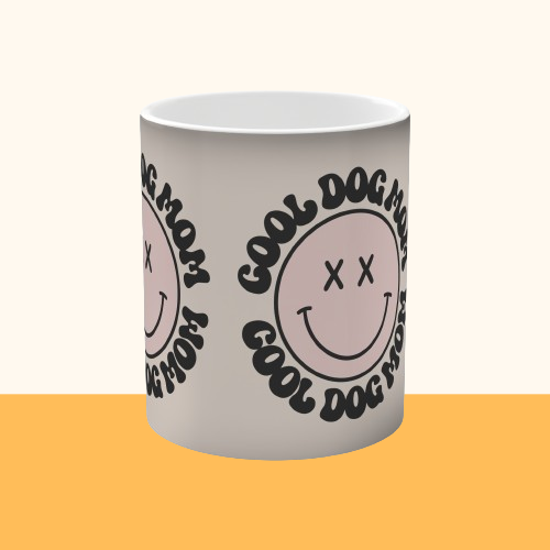 Magische Tasse "Cool Dog Mom"
