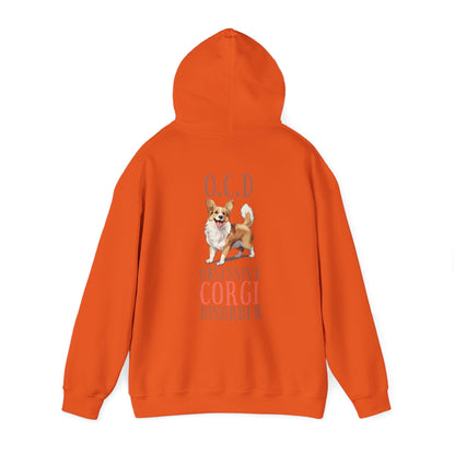 Backprint Heavy Blend™ Hooded Sweatshirt "Corgi"