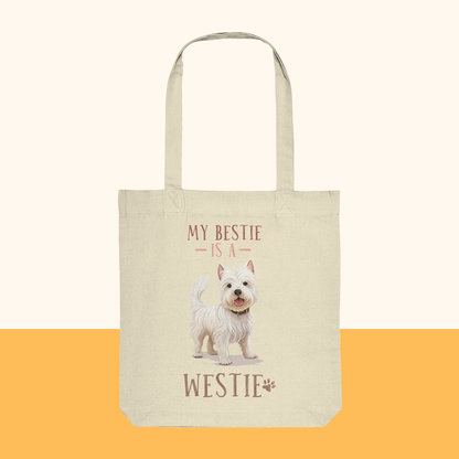 Klassische Tragetasche "Westie" Farbe: Natural| Pawzlove