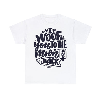 Baumwolle T-Shirt "I WOOF YOU" Farbe: Weiß| Pawzlove