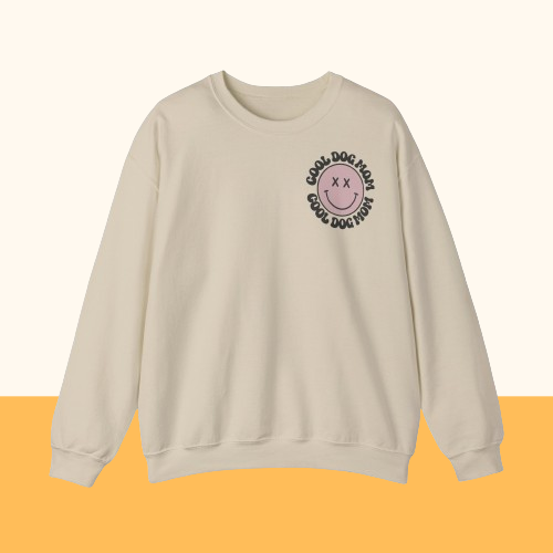 Heavy Blend™ Crewneck Sweatshirt "Cool Dog Mom"
