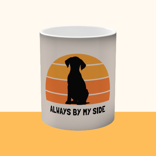 Magische Tasse "Always by my Side" Volumen: 0.33 Liter| Pawzlove