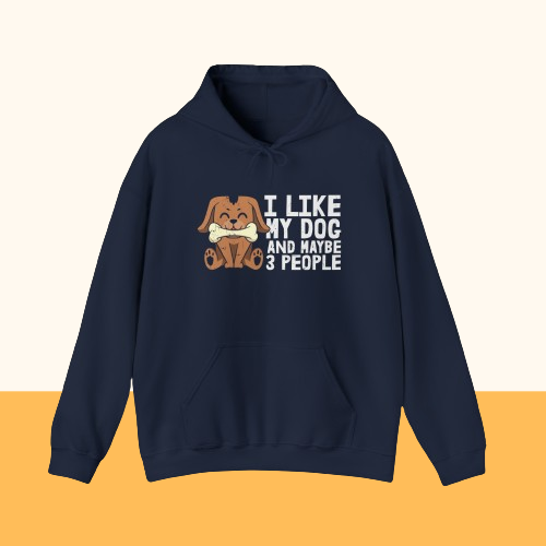 Heavy Blend™ Hooded Sweatshirt "I like my Dog"