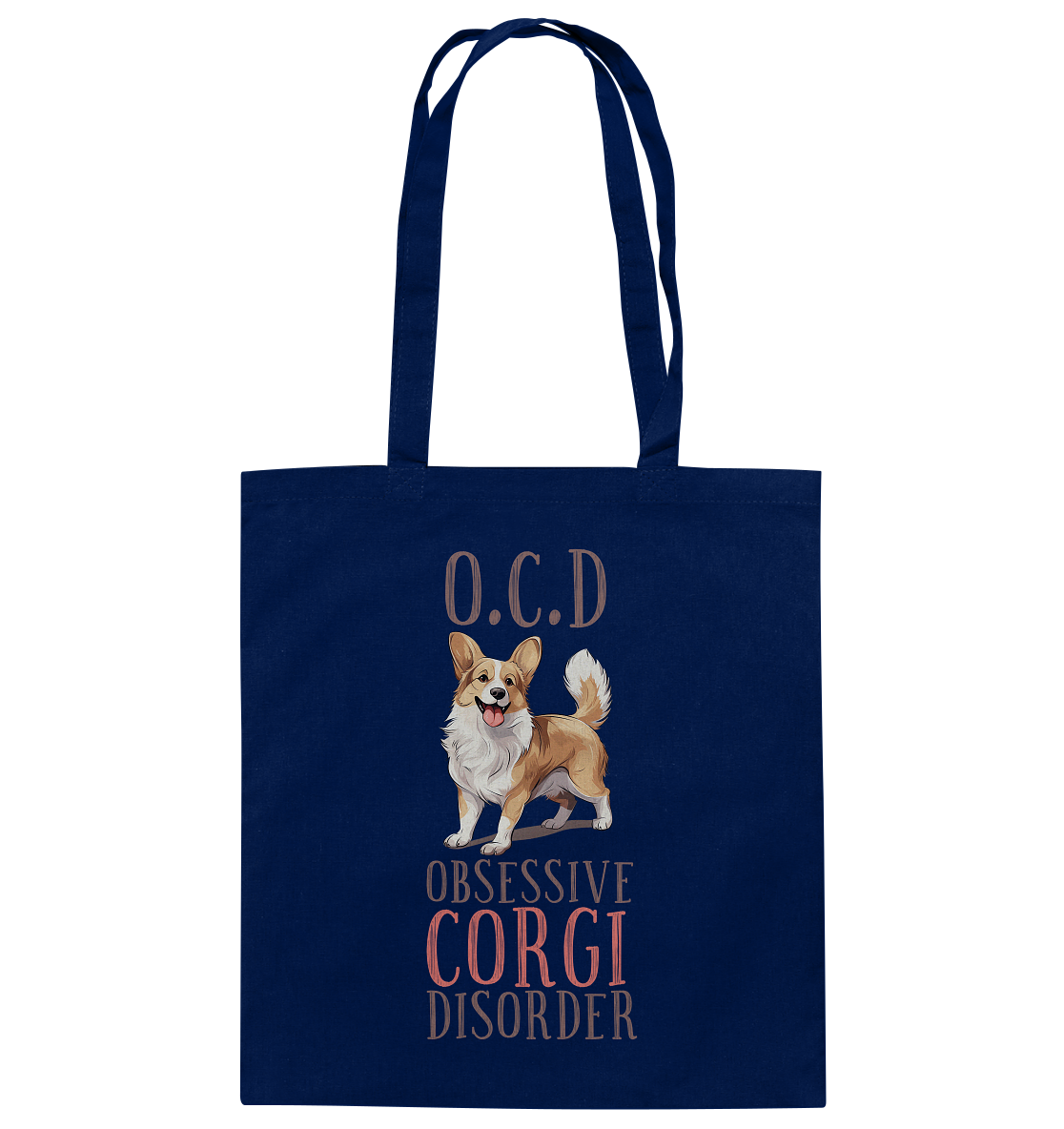 Baumwolltasche "Corgi" Farbe: Weiß| Pawzlove